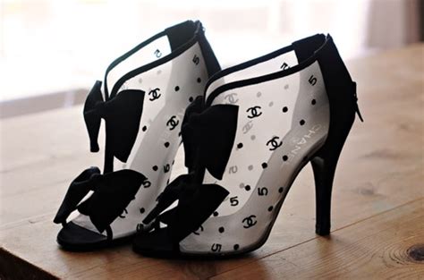 chanel heels with bow|Chanel high heel boots.